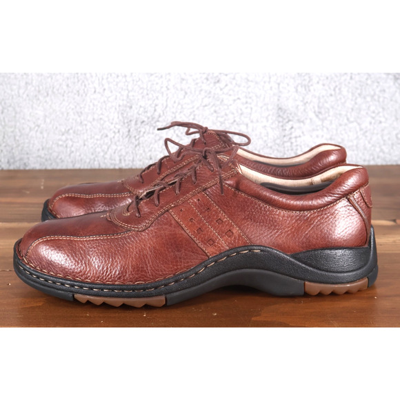 VINTAGE Clarks Shoes 11.5 Brown Walk Vibe Oxford Leather Casual Comfort Y2K main image 9